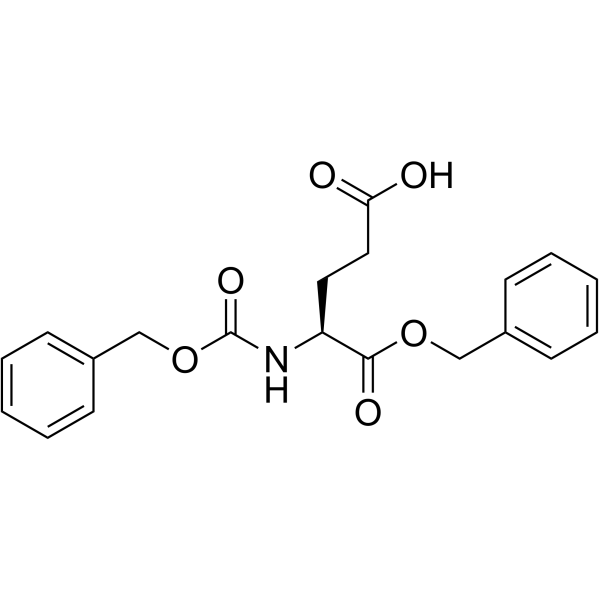 Cbz-L-谷氨酸 1-苄酯结构式