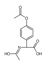 L-(+)-N-乙酰基-2-(4-乙酰氧基苯基)甘氨酸结构式