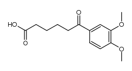6-(3,4-dimethoxy-(E)-oxobenzene)hexanoic acid结构式