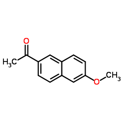 6-甲氧基-2-乙酰萘结构式