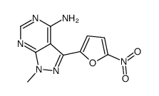 1-methyl-3-(5-nitrofuran-2-yl)pyrazolo[3,4-d]pyrimidin-4-amine Structure