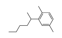 1-(2-hexyl)-2,5-dimethylbenzene Structure