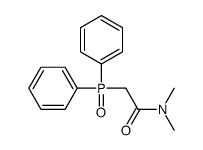 2-diphenylphosphoryl-N,N-dimethylacetamide Structure