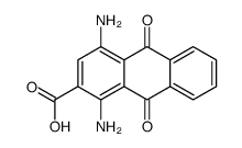 1,4-diamino-9,10-dioxoanthracene-2-carboxylic acid结构式