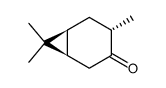 [1R-(1α,4α,6α)-4,7,7-trimethylbicyclo[4.1.0]heptan-3-one Structure