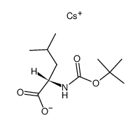 caesium (2S)-2-[(tert-butoxycarbonyl)amino]-4-methylpentanoate Structure