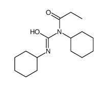 N-cyclohexyl-N-(cyclohexylcarbamoyl)propanamide结构式