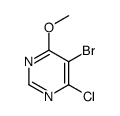 5-bromo-4-chloro-6-methoxypyrimidine Structure