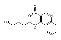 4-[(3-nitroquinolin-4-yl)amino]butan-1-ol结构式