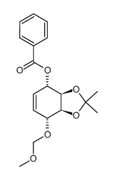 (3aR,4S,7R,7aS)-3a,4,7,7a-tetrahydro-7-(methoxymethoxy)-2,2-dimethyl-1,3-benzodioxol-4-ol monobenzoate结构式