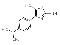 4-(4-异丙苯基)-5-甲基-1,3-噻唑-2-胺结构式