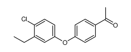 1-[4-(4-氯-3-乙基苯氧基)-苯基]-乙酮结构式