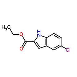 5-氯吲哚-2-羧酸乙酯结构式