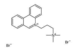 5-[3-(Trimethylammonio)propyl]phenanthridinium dibromide结构式
