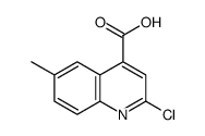2-氯-6-甲基-喹啉-4-羧酸结构式