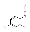 异氰酸-4-氯-2-氟苯酯结构式