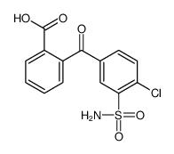 2-(4-氯-3-氨磺酰基苯甲酰基)苯甲酸结构式