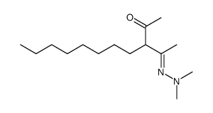 3-Octyl-2,4-dioxopentan-dimethylhydrazon Structure
