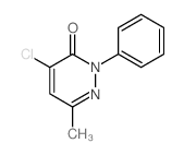 4-chloro-6-methyl-2-phenyl-pyridazin-3-one结构式