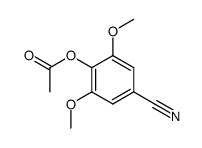 4-acetoxy-3,5-dimethoxy-benzonitrile Structure