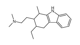 3-Ethyl-2,3,4,9-tetrahydro-N,N,1-trimethyl-1H-carbazole-2-ethanamine structure