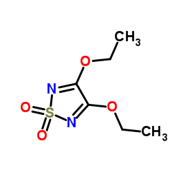 3,4-二乙氧基-1,2,5-噻二唑-1,1-二氧化物结构式
