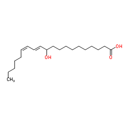 (12E,14Z)-11-Hydroxy-12,14-icosadienoic acid Structure