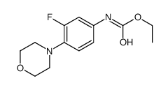 3-氟-4-吗啉苯基氨基甲酸乙酯结构式