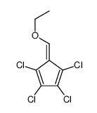 1,2,3,4-tetrachloro-5-(ethoxymethylidene)cyclopenta-1,3-diene Structure