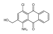 1-amino-4-chloro-2-(hydroxymethyl)anthracene-9,10-dione结构式