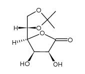 5,6-O-isopropylidene-L-gulonic acid γ-lactone结构式