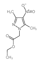 (3,5-二甲基-4-硝基-1H-吡唑-1-基)-乙酸乙酯结构式