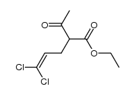 ethyl 2-acetyl-5,5-dichloropent-4-enoic acid Structure