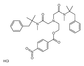 2-[bis[2-[methyl-(2-methyl-1-phenylpropan-2-yl)amino]-2-oxoethyl]amino]ethyl 4-nitrobenzoate,hydrochloride结构式