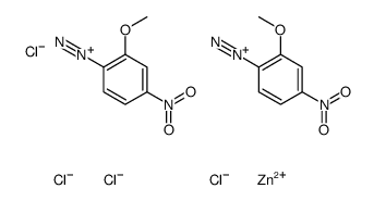 zinc,2-methoxy-4-nitrobenzenediazonium,tetrachloride结构式
