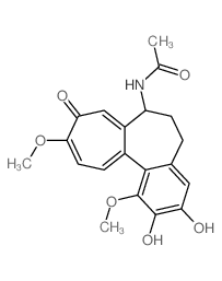Acetamide,N-[(7S)-5,6,7,9-tetrahydro-2,3-dihydroxy-1,10-dimethoxy-9-oxobenzo[a]heptalen-7-yl]-结构式