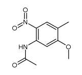 acetic acid-(5-methoxy-4-methyl-2-nitro-anilide) Structure
