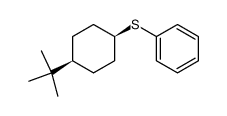 cis-1-tert-butyl-4-phenylsulfanyl-cyclohexane结构式