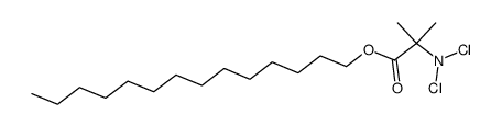 n-tetradecyl-α-N,N-dichloroaminoisobutyrate结构式