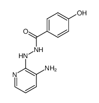 3-Amino-2-(p-hydroxybenzoyl)-hydrazino-pyridin结构式