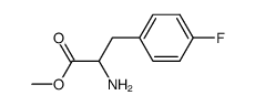 ethyl 2-amino-3-(4-fluorophenyl) propanoate结构式