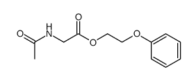 Acetylamino-acetic acid 2-phenoxy-ethyl ester Structure
