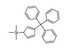 trimethyl-(3-tritylcyclopenta-2,4-dien-1-yl)silane结构式
