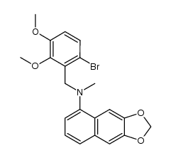 N-(6-bromo-2,3-dimethoxybenzyl)-N-methyl-6,7-methylenedioxy-1-naphthylamine Structure