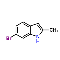 6-溴-2-甲基-1H-吲哚结构式