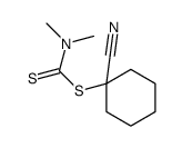 (1-cyanocyclohexyl) N,N-dimethylcarbamodithioate结构式