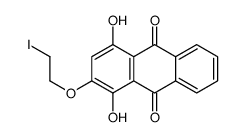 1,4-dihydroxy-2-(2-iodoethoxy)anthracene-9,10-dione Structure