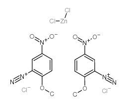 2-methoxy-5-nitrobenzenediazonium tetrachlorozincate (2:1) Structure