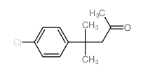 4-(4-chlorophenyl)-4-methyl-pentan-2-one Structure