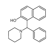 1-[phenyl-(1-piperidyl)methyl]naphthalen-2-ol结构式